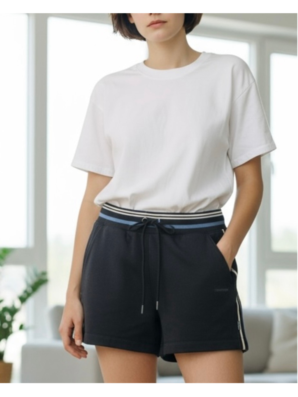 Athleta Shorts Women's Size L Blue Summer Gym Yoga
